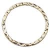 Iron Linking Ring, Donut, plated, hammered nickel, lead & cadmium free, 36mm 