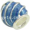 Enamel Zinc Alloy European Beads, Drum, without troll & large hole Approx 5mm 