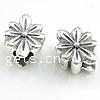 No Troll Thailand Sterling Silver European Beads, Flower, without troll Approx 4.2mm 