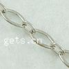 Iron Oval Chain, plated nickel free, 5*8*1mm 