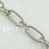 Iron Oval Chain, plated nickel free  