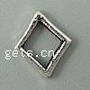 Zinc Alloy Linking Ring, Rhombus, plated, smooth Approx 