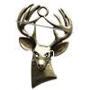 Zinc Alloy Animal Pendants, Deer, plated Approx 4mm 