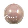 Perlmuttartige Porzellan Perlen, rund, Weitere Größen für Wahl, Rosa, Bohrung:ca. 1-2.5mm, verkauft von PC