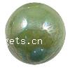 Pearlized Porcelain Beads, Round green Approx 1-2.5mm 
