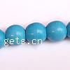 Synthetic Turquoise Beads, Round, light blue, 8mm .3 Inch 