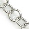Stainless Steel Oval Chain, round link chain, original color Approx 