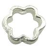 Sterling Silber Rahmen Perlen, 925 Sterling Silber, Blume, plattiert, keine, Bohrung:ca. 1mm, verkauft von PC