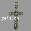 Zinc Alloy Cross Pendants, Crucifix Cross, plated Approx 1mm 