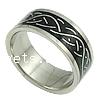 Нержавеющая сталь Человек палец кольцо, нержавеющая сталь, 10mm, 2mm, отверстие:Приблизительно 23mm, размер:12, продается PC