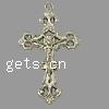 Zinc Alloy Cross Pendants, Crucifix Cross Approx 2mm, Approx 