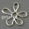 Zinc Alloy Linking Ring, Flower, plated, smooth Approx Approx 