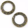 Brass Linking Ring, Donut, plated, hammered Approx 8.4mm 