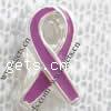 Awareness Ribbon Bead, Brass, plated, without troll & enamel Approx 4.5mm 