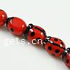 Animal Lampwork Beads, Ladybug, red Approx 2mm Inch 