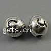 Zinc Alloy Number Bead, Oval, plated Approx 1mm, Approx 
