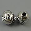 Zinc Alloy Number Bead, Oval, plated Approx 1mm, Approx 