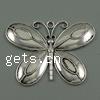 Zinc Alloy Animal Pendants, Butterfly, plated nickel, lead & cadmium free Approx 3mm 