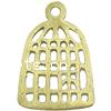 Brass Tool Pendants, Cage, plated Approx 2.5mm 