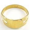 Ajuste del anillo de cobre amarillo por mayor, metal, chapado, más colores para la opción, 7.5mm, tamaño:6.5, 5000PCs/Bolsa, Vendido por Bolsa