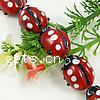Animal Lampwork Beads, Ladybug, red Approx 1.5mm Inch 
