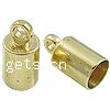Brass End Cap, Tube, plated cadmium free Approx 4.5mm 