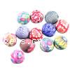 Round Polymer Clay Beads, mixed colors, 15mm Approx 2mm 