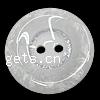 Смолы кнопки 2 отверстия, канифоль, Плоская круглая форма, серый отверстие:Приблизительно 2mm, продается PC