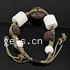 Bracelet de perles de lave, lave volcanique, avec Cordon de cire, 10-21mm Environ 5~9 pouce, Vendu par brin
