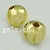 Brass Smooth Beads, Round, plated, seam 2.4mm Approx 1.0mm 