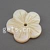 Carved Shell Pendants, Flower, 5 petal Grade A, 22mm 
