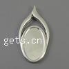 Zinc Alloy Pendant Cabochon Setting, plated nickel, lead & cadmium free Approx 4.5mm 