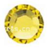 CRYSTALLIZED™#2028/2038Foret en cristal plat, CRYSTALLIZED™, facettes, jaune citrine, SS20:4.60-4.80mm Vendu par sac