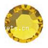 CRYSTALLIZED™ Elements #2028/2038(HF) Hot Fix Crystal Cabochons, CRYSTALLIZED™, faceted, Lt Topaz, SS20:4.60-4.80mm 