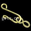 Brass Hook and Eye Clasp, plated 