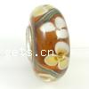 Perles European Murano monocœur, chalumeau, rondelle, noyau unique de pacfung sans filetage Environ 4.5mm, Vendu par PC