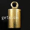 Brass End Cap, Tube, plated 4.5mm Approx 1.8mm 