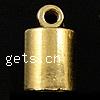 Brass End Cap, Tube, plated 5.5mm Approx 1.8mm 