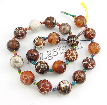 Natural Fire Agate Beads, Round, different size for choice & faceted, Hole:Approx 1-1.5mm, Length:Approx 15.5 Inch, Sold By Strand