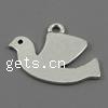 Zinc Alloy Animal Pendants, Bird, plated nickel, lead & cadmium free Approx 2mm 