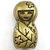 Zinc Alloy Animal Beads, Girl, plated Approx 2mm, Approx 