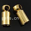 Brass End Cap, Tube, plated 3mm Approx 1.8mm 
