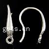 Sterling Silver Hook Earwire, 925 Sterling Silver, plated Approx 1.2mm [