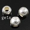 Sterling Silver Beads, 925 Sterling Silver, Drum, plated Approx 1.5mm 