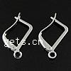 Brass Lever Back Earring Wires, plated, with loop Approx 1.8mm 