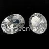 Cubic Zirconia Cabochons, Oval, faceted 