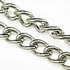 Iron Twist Oval Chain, plated [