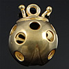 Animal Brass Pendants, Ladybug, plated, hollow Approx 2mm 