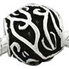 Zinc Alloy European Beads, Drum, plated, without troll 