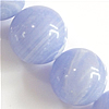 Synthetische Achat Perlen, Streifen Achat, rund, verschiedene Größen vorhanden, wasserblau, Bohrung:ca. 1-1.5mm, Länge:ca. 15.5 ZollInch, verkauft von Strang
